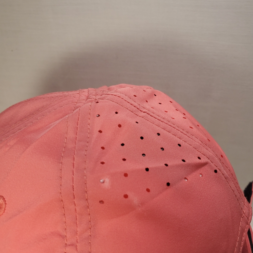 Ping Flexfit Pink Womens Golf Hat Spellout Osfm Small Stains Polyester Spandex - Picture 6 of 14